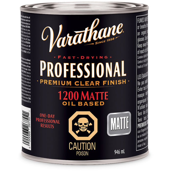 Vernis Professionnel clair pour bois à base d'huile mat - 946 mL - Quincaillerie G.H. Berger