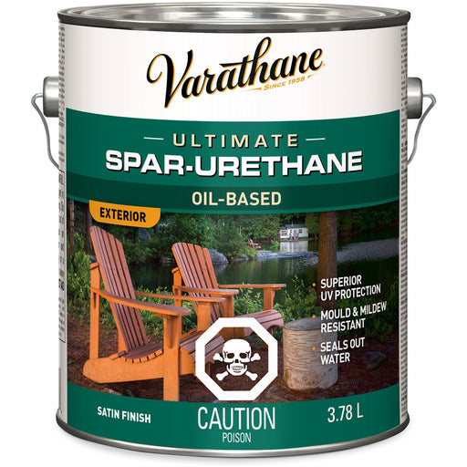Vernis à l'uréthane à base d'huile - Clair - Satiné - 3.78 L - Quincaillerie G.H. Berger
