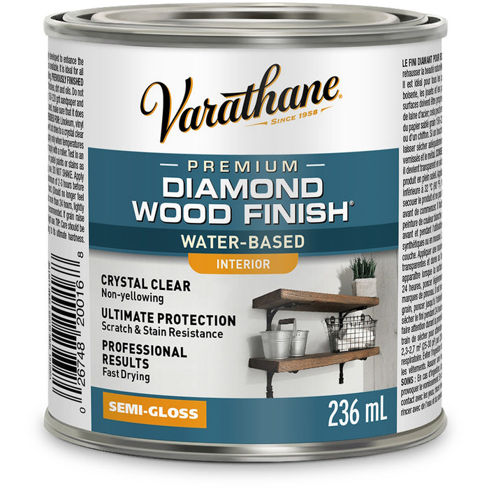 Vernis diamant intérieur pour le bois semi-lustré - 236 mL Varathane - Quincaillerie G.H. Berger