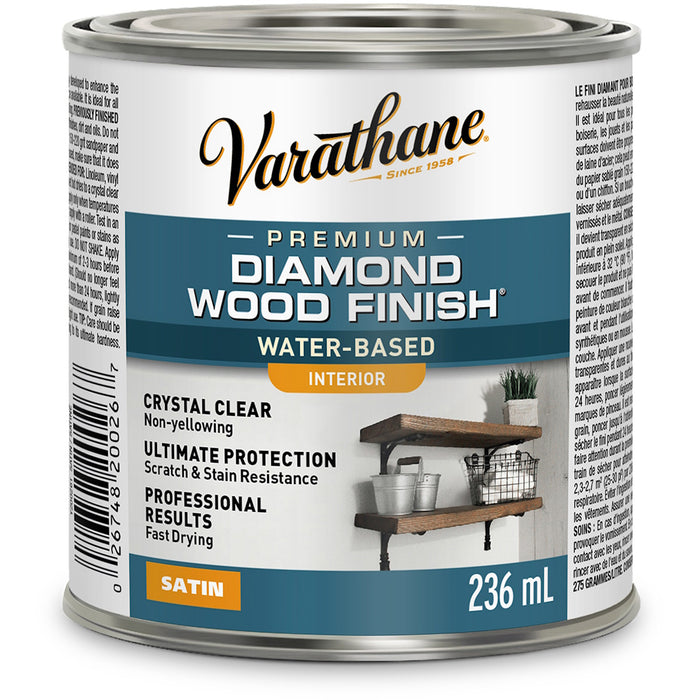 Vernis diamant intérieur pour le bois satiné - 236 mL Varathane - Quincaillerie G.H. Berger