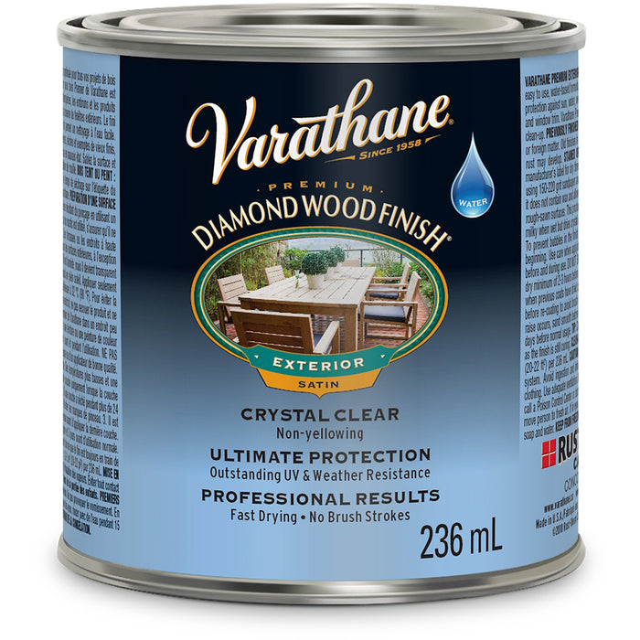 Vernis diamant extérieur pour le bois semi-lustré - 236 mL Varathane - Quincaillerie G.H. Berger