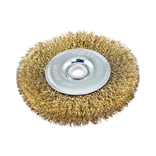 Brosse métallique fil fin 4" pour rectifieuse Vulcan - Quincaillerie G.H. Berger