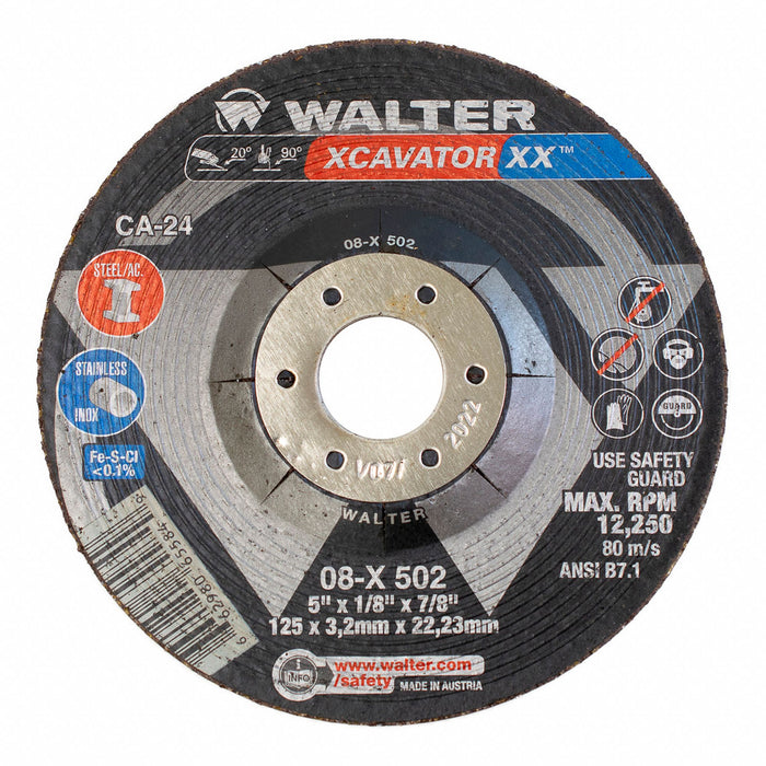 Meule XCAVATOR XX 5" X 1/8" X 5/8" Walter - Quincaillerie G.H. Berger