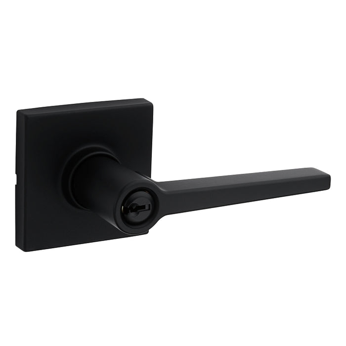 Poignée de porte avec serrure Daylon - Weiser - Noir mat - Quincaillerie G.H. Berger